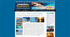 Desktop Screenshot of lampedusasummer.com