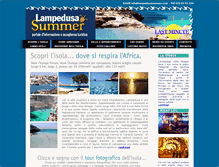 Tablet Screenshot of lampedusasummer.com